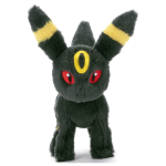 Officiële Pokemon knuffel Umbreon KutaKutaTatta 24cm lang Takara tomy (Small )